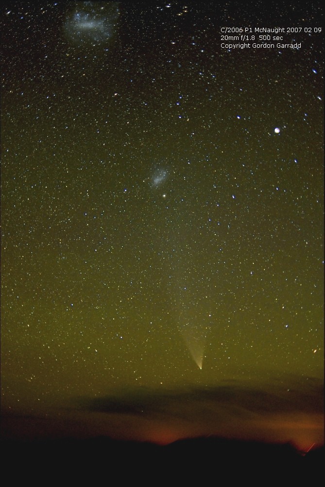 Comet McNaught evening 20070209